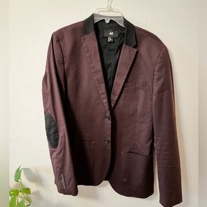 H&M Suit Jacket / Blazer (Burgundy)